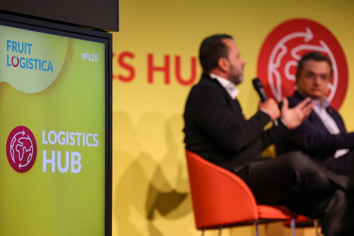 FRUIT LOGISTICA Logistics Hub live: approfondimenti pratici sulle moderne soluzioni di trasporto e catena del freddo. (credits Messe Berlin)
