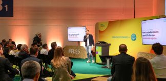 Presentazioni live delle startup al Farming Forward Stage. (Copyright: Messe Berlin)