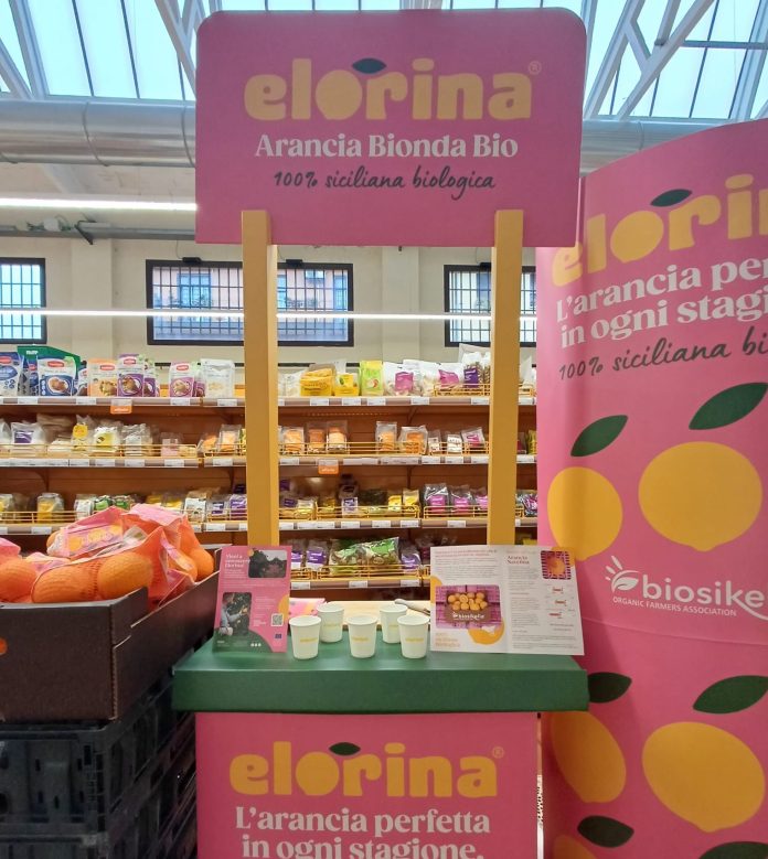 Elorina, attività promozionale in un negozio di NaturaSì
