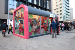 Spazio espositivo Melinda Dolcevita alla Milano Fashion Week