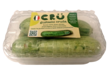 Zucchina Crü, il successo della zucchina per il consumo a crudo Zucchina Crü confezionata