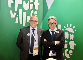 Il vicepresidente del Consorzio Edamus, Gennaro Velardo, e il presidente Emilio Ferrara, a Berlino
