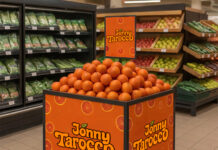 Debutta il marchio Jonny Tarocco, arance siciliane premium Il nuovo brand in un negozio