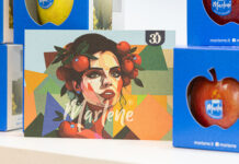 Il visual della campagna di primavera della mela Marlene