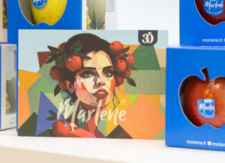 Il visual della campagna di primavera della mela Marlene