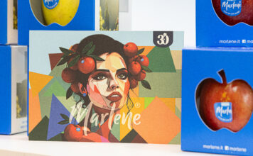 Marlene porta la creatività a scaffale con la campagna primaverile Il visual della campagna di primavera della mela Marlene