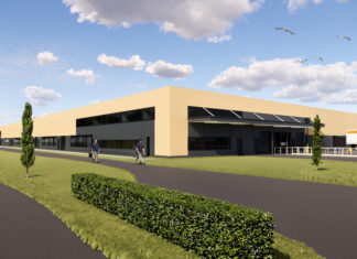 Rendering dell'ampliamento dell'impianto produttivo di Basf Nunhems, in Olanda