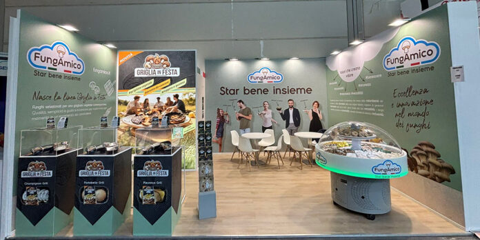Lo stand della cooperativa FungAmico a Macfrut 2026