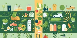 La digitalizzazione della qualità ortofrutticola scende in campo Infografica concettuale sulla digitalizzazione e il controllo qualità ortofrutta lungo la filiera agrifood, con icone stilizzate di prodotti agricoli, logistica e monitoraggio della freschezza