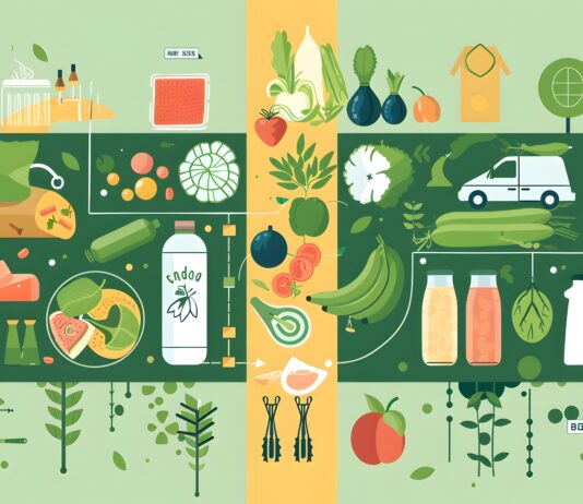La digitalizzazione della qualità ortofrutticola scende in campo Infografica concettuale sulla digitalizzazione e il controllo qualità ortofrutta lungo la filiera agrifood, con icone stilizzate di prodotti agricoli, logistica e monitoraggio della freschezza