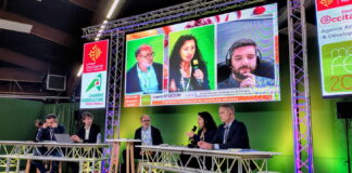 Laura Stocchi per Cso Italy illustra le previsioni della produzione di albicocche in Italia a Europêch 2026