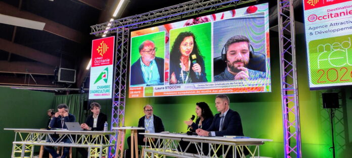 Laura Stocchi per Cso Italy illustra le previsioni della produzione di albicocche in Italia a Europêch 2026