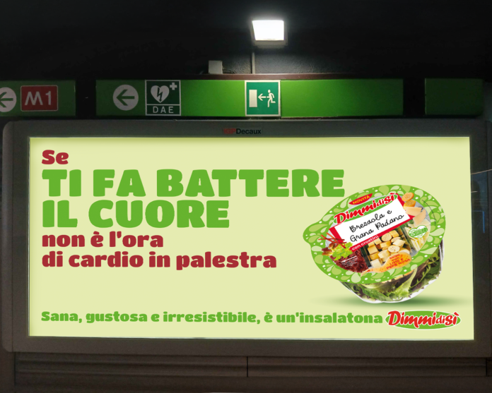 Affissione a Milano, nuova campagna Dimmidisì sul fresco pronto