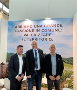 A Macfrut 2026 da sx Massimi Cristiani Selenella, Davide Martelli Patata Bologna, Vittorio Vitali AGRIPAT