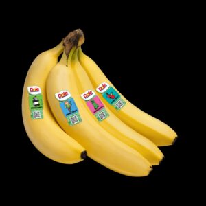 Dole banana con lo sticker Minecraft