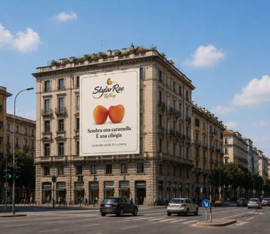 Skylar Rae arriva sul mercato con 150 tonnellate e punta a oltre 100 ettari #vocidellortofrutta Affissione Skylar Rae in città