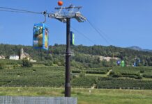 Funivia delle mele (foto archivio Melinda), l'impianto ha beneficiato dei fondi del Pnrr