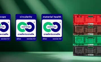 Ifco rinnova la certificazione Cradle to Cradle Silver per le cassette Lift Lock I contenitori Ifco per l'ortofrutta