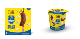 I nuovi gelati alla banana Chiquita, prodotti con Liq