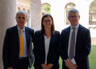 Da sinistra, Gabriele Ferri, Monica Artosi, Domenico Brisigotti (Cpr System)