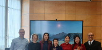 Michele Fusillo e Sabrina Puntus del Servizio fitosanitario nazionale del Masaf, Simona Rubbi di Cso Italy, le 3 ispettrici Vietnamite e Renzo Moro, addetto agricolo dell’Ambasciata Italia ad Hanoi