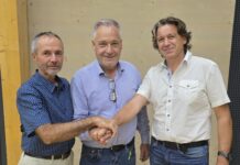Ciliegie di montagna, positiva la prima stagione dell’accordo Melinda-Vip Thomas Oberhofer, Ernesto Seppi e Michele Roncador (Vip e Melinda, foto archivio Melinda)