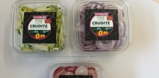 Cruditè, le tre referenze della linea