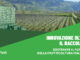Frutteto con casse di raccolta impilate e grafica AgroFresh dedicata all'innovazione post-raccolta per la frutticoltura italiana