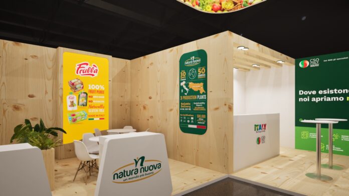 Fruit Attraction_natura_nuova Lo stand di Natura nuova a Madrid valorizza il marchio Frullà