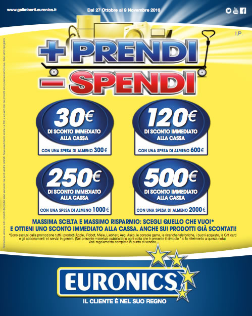 Schermata volantino Euronics