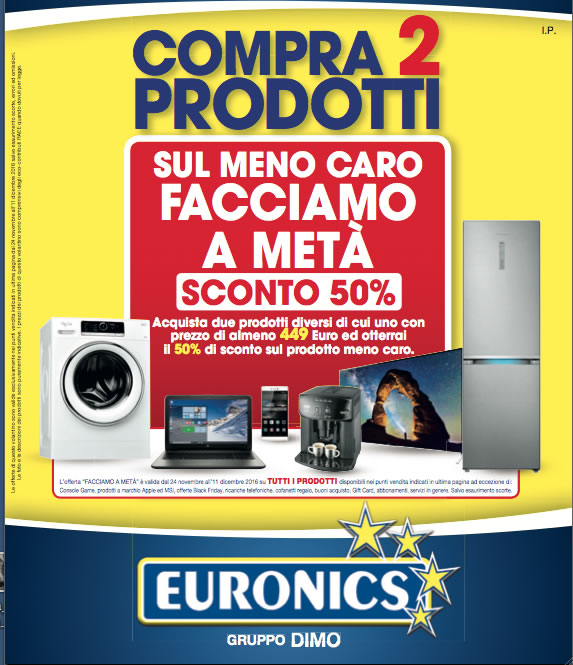 Euronics Facciamo a metà