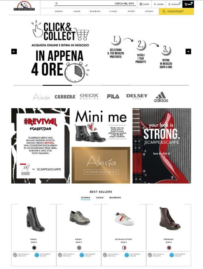 click&collect scarpe&Scarpe