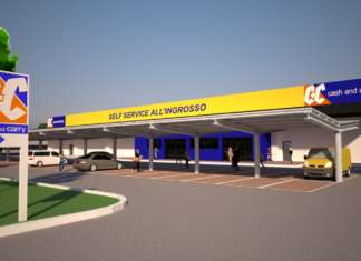 Rendering C+C cash and carry Bologna