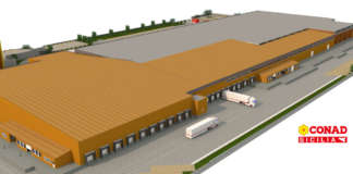 Rendering Ce.di Modica ampliato Conad Sicilia