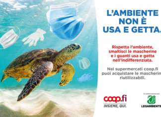 La campagna di Unicoop Firenze contro l’abbandono di mascherine