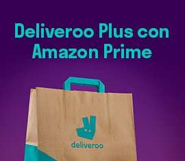 Amazon Prime include nell’abbonamento Deliveroo Plus