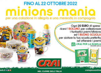 Crai per la scuola: i Minions animano i supermercati