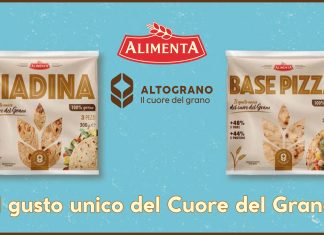 Alimenta presenta l’innovativa linea di prodotti Altograno Confezioni di piadina e base pizza Altograno di Alimenta, con farina 100% grano e valori nutrizionali potenziati, presentate a Tuttofood 2025