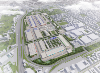A Milano il primo City Hub dell’Alimentazione City Hub dell'Alimentazione di Sogemi rendering del progetto, vista nord