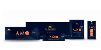 La Nef a TuttoFood: esposizione della linea Re Salmone con packaging elegante e salmone norvegese affumicato