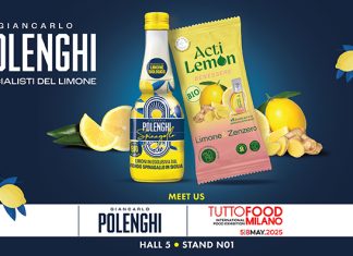 Succo di limone italiano di Giancarlo Polenghi in bottiglia e pack