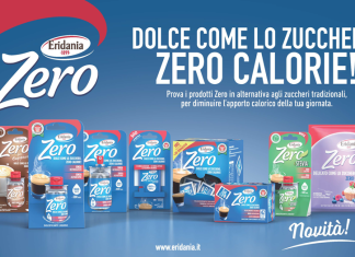 Eridania – La dolcificazione tra innovazione, benessere e sostenibilità Eridania linea Zero, otto confezioni di dolcificanti senza calorie