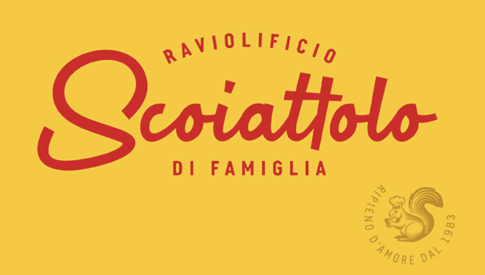Logo del Raviolificio Scoiattolo con scritta 