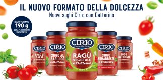 Nuovi Sughi Pronti con Datterino Cirio nel formato da 190g: vasetti pratici, ideali per 2 porzioni, disponibili in cinque ricette tra tradizione e innovazione con ingredienti 100% italiani