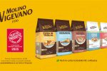 Molino Vigevano: le farine premiate dai consumatori italiani Linea di farine Molino Vigevano premiata Prodotto dell’Anno 2025, con confezioni per pizza in teglia, Vesuvio, pizza tipo 1, pizza soffice e pizza croccante, in pack riciclabile FSC