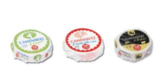 La linea di Camembert 3B Latte nelle varianti di capra, latte vaccino e bufala