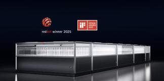 Congelatori AHT Kigali XL premiati con Red Dot e iF Design Award 2025, simbolo della nuova leadership di AHT nel design commerciale