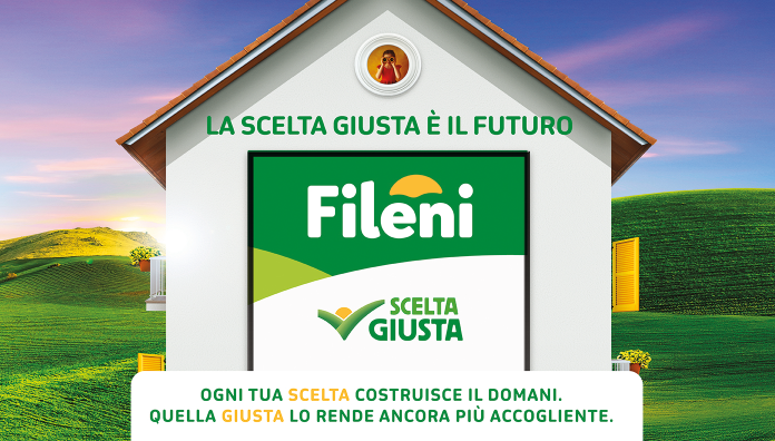 La nuova identità visiva Fileni Scelta Giusta che caratterizza la presenza di Fileni a Marca 2026