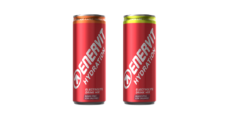 Lattine di Enervit Hydration, la nuova bevanda elettrolitica senza zuccheri e ipocalorica, nei gusti Orange e Lemon Lime