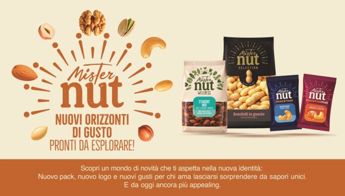Nuova visual identity e packaging Mister Nut: le gamme Wellness, Selection e Snacktime Plus di New Factor per il rilancio del brand nella frutta secca